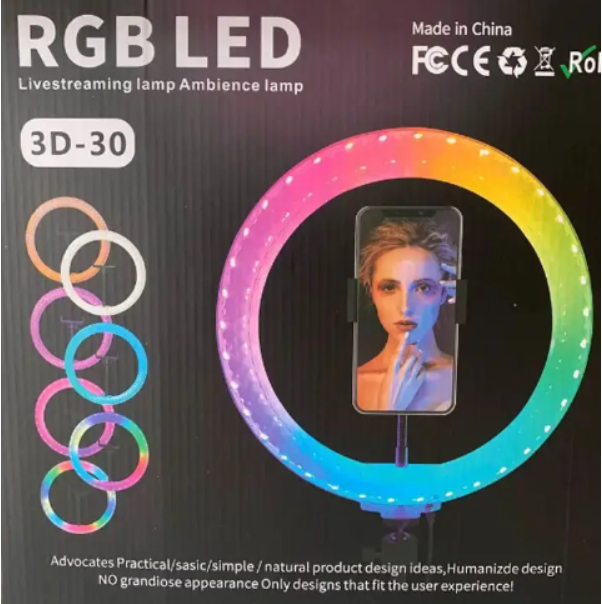 Lampă LED RGB 3D-30 cm