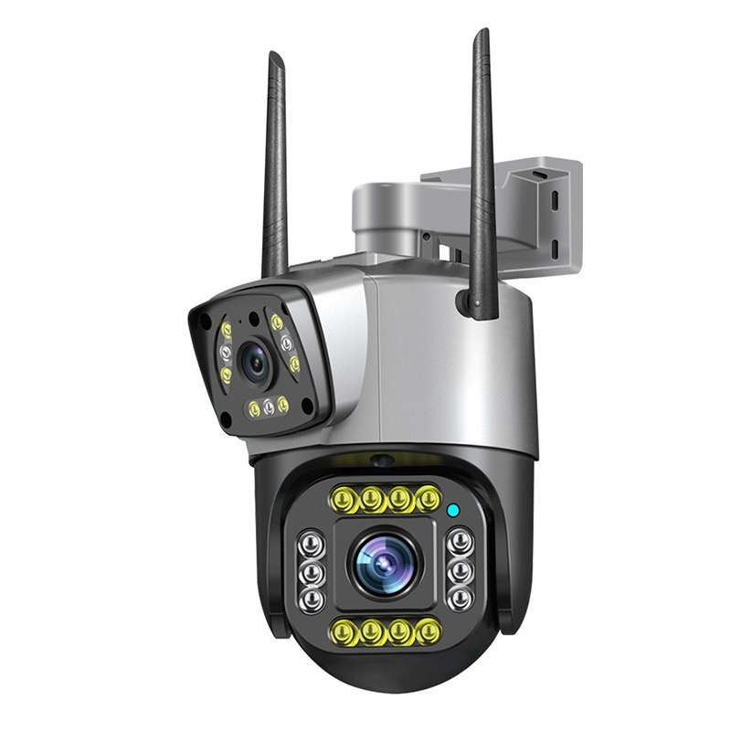   Camera supraveghere 4G Cartela SIM 4K, 8MP, Control din aplicatie, 2 lentile, Urmarire automata, Rezistenta la apa IP66