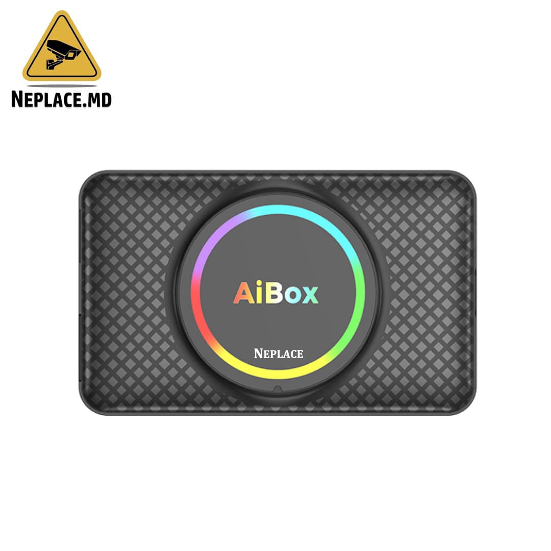 Adaptor wireless, AI Box, compatibil cu Apple Carplay si Android Auto, pentru autoturisme Youtube, Netflix, Google Play